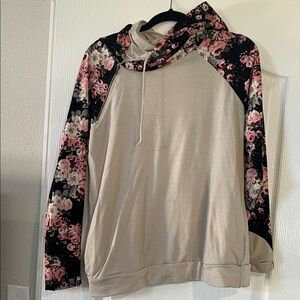 Floral Sleeve Women's Hoodie